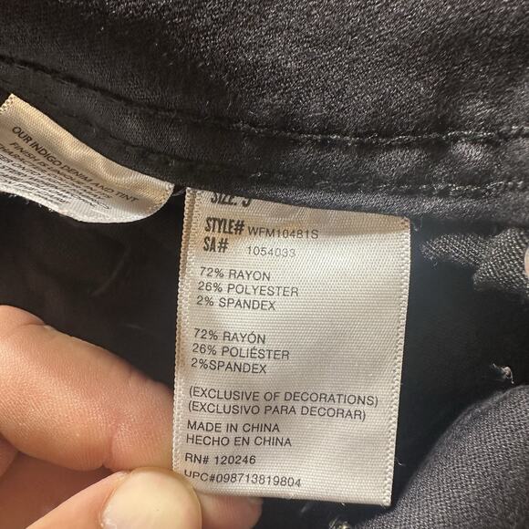 Wallflower The Sassy Fit Stretch Black Jeans Size 9 Women - Picture 4 of 9